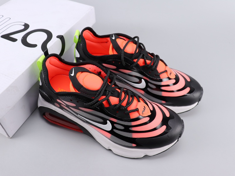 Women Nike Air Max 200 Black Orange White Shoes